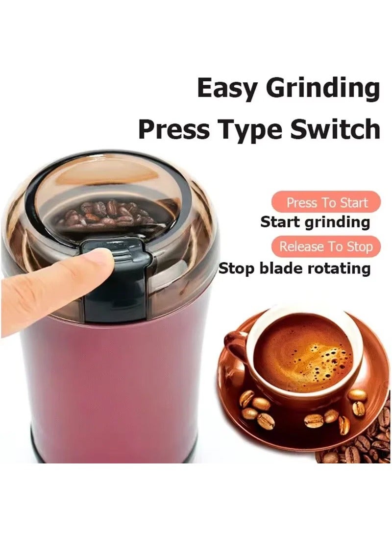 Coffee Grinder Stainless Steel Nuts Beans Grains Mill Herbs Electric Grinding Machine Multifunctional Coffee Bean Grinding Home  - Image 1
