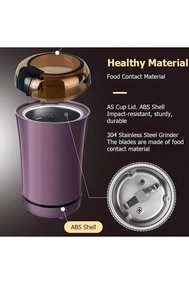 Coffee Grinder Stainless Steel Nuts Beans Grains Mill Herbs Electric Grinding Machine Multifunctional Coffee Bean Grinding Home  - Image 3