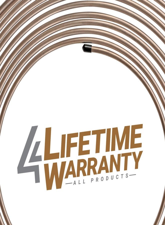4LIFETIMELINES True Copper-Nickel Alloy Non-Magnetic, Brake Line Tubing Coil and Fitting Kits, 3/16 & 1/4, 25 ft, 2 Kits - Image 3