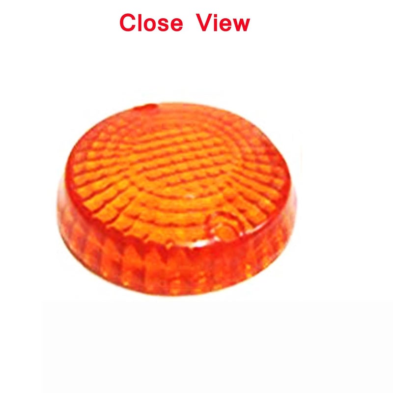 Ramanta Bullet Indicator Orange Glass OE Old Model Bullet Turn Signals Blinkers OE Type Glass Compatible with for Bullet Classic, Standard, Electra 350/500 CC Bike Model Year 2021 (4 PCs, Orange - OE) - Image 4