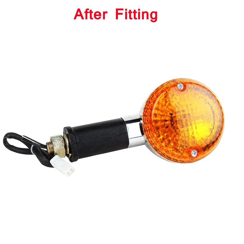 Ramanta Bullet Indicator Orange Glass OE Old Model Bullet Turn Signals Blinkers OE Type Glass Compatible with for Bullet Classic, Standard, Electra 350/500 CC Bike Model Year 2021 (4 PCs, Orange - OE) - Image 5