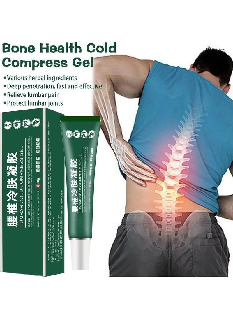 APDMP 3 Packs of Lumbar Cold Gel, Relieve Joint Discomfort, Cervical and Lumbar, and Knee Discomfort. Contains Natural Herbal Extracts. Joint Discomfort Relief Hel - 60g - Image 2
