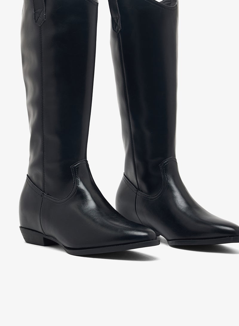 ELLA Pointed Toe Knee Boots - Image 4