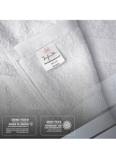 Infinitee Xclusives Infinitee Xclusives Pack 4 Bath towel Set Premium Towels Set White 100% Ring Spun Cotton Towels - White Bath Towels 70 x 140 cm - Soft Feel, Quick Dry, Highly Absorbent Durable Towels, Perfect for Daily Use  - Image 3