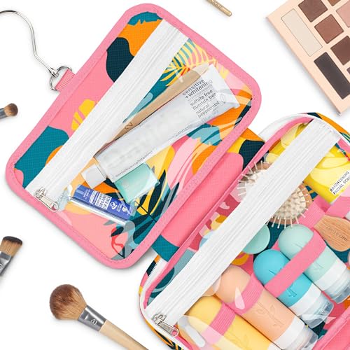 Eco Sun Hanging Travel Toiletry Bag Designed in Hawaii Waterresistant Travel Organizer for Bathroom Accessories Tropical Vacay - Image 3
