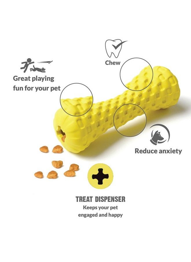 Goofy Tails - Dog Toys ; Natural Rubber Dumbbell Treat Dispensing Toys For Dogs; Nontoxic Chew Toys For Dogs ; Ideal Interactive Dog Toy For All Breeds And Sizes - Image 1