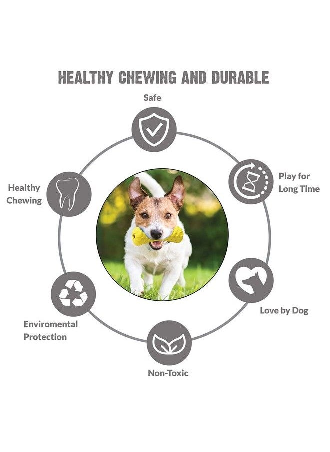 Goofy Tails - Dog Toys ; Natural Rubber Dumbbell Treat Dispensing Toys For Dogs; Nontoxic Chew Toys For Dogs ; Ideal Interactive Dog Toy For All Breeds And Sizes - Image 1