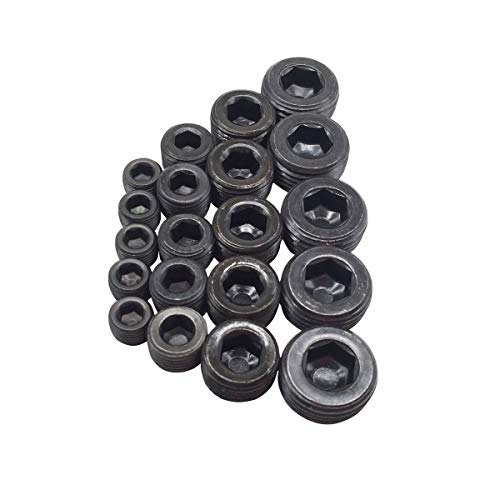 AIB2C Pipe Plug Fitting Kits 1/8 Inch 1/4" inch 3/8" inch 1/2" inch NPT Male, Set of 20 - Image 2