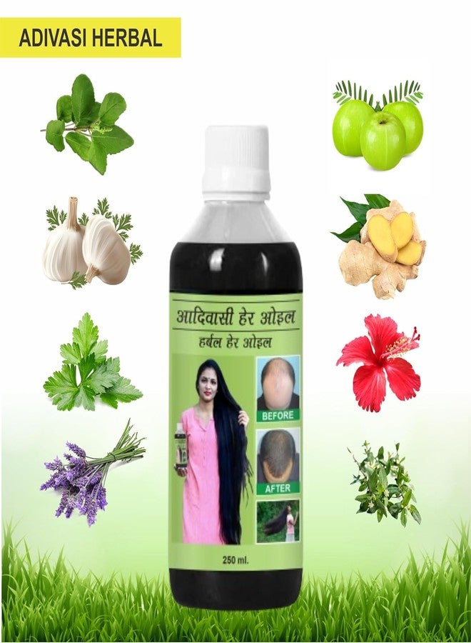 CRULLA Adivasi hair oil original 250 ml, Original Aadivashi Hair Growth Oil 250 ML Ayurvedic Adiwasi Herbal Kesh tel with Natural Rosemary essential & Biotin for Control Hairfall anti-dandruff Adiwasi Hair Oil Original Pack of 1 - Image 3