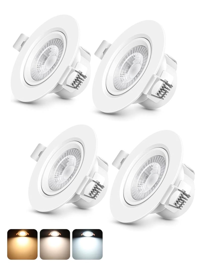 شروق الشمس 4 عبوات من مصابيح سبوت LED غائرة في السقف  - Image 1