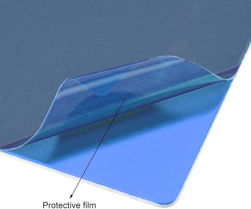 بطاقات العمل الفارغة من الألومنيوم المؤكسد الأزرق 80x40x1مم 15 قطعة للنقش بالليزر - Image 4