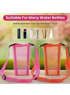 Y&D Water Bottle Carrier with Strap 2pcs Adjustable People and Dog Sleeve Holder for Walking Gym Hiking Camping  - Image 3