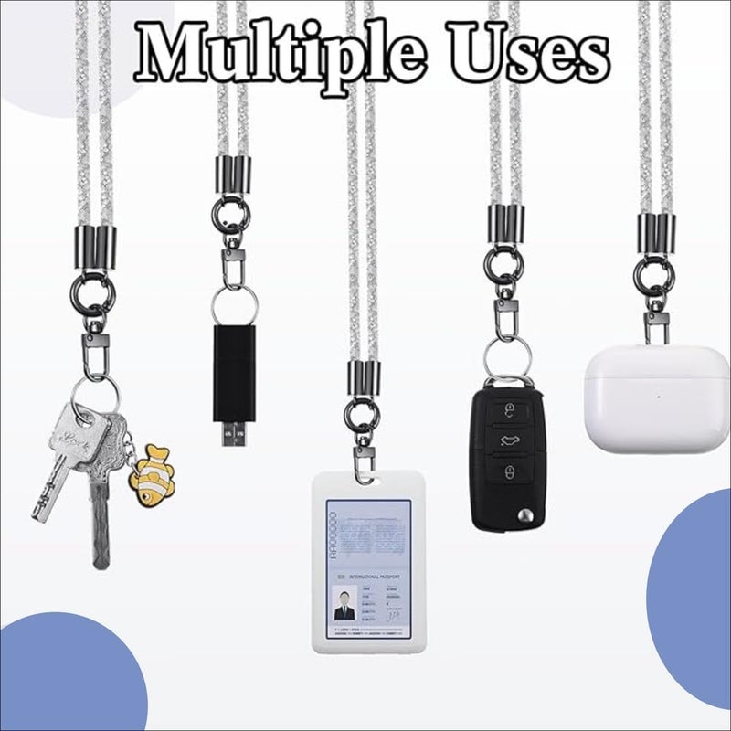 GadgetBite Small Diamond Charm Phone Lanyard: Stylish Cross-Body Mobile Holder Strap, Hands-Free Neck Chain Accessory, Ideal for iPhone & Most Smartphones with Charms for Phone Cases-(Rainbow) - Image 5