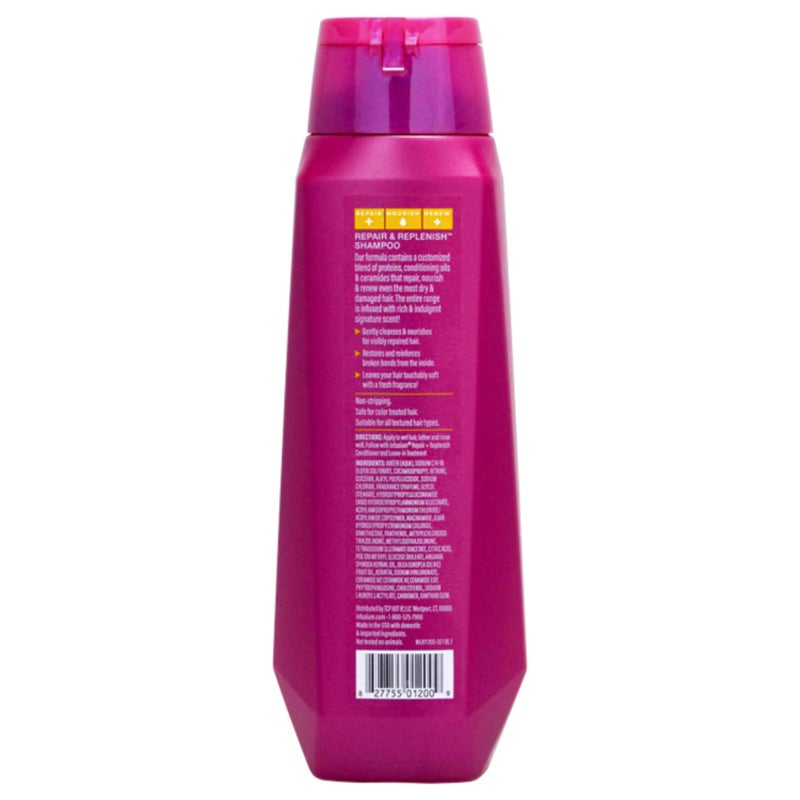Infusium Repair and Replenish Nourishing Shampoo - Hydrating and Clarifying Shampoo for Build Up - Ceramides, Keratin, and Argan Oil - 13.5 oz - Image 2