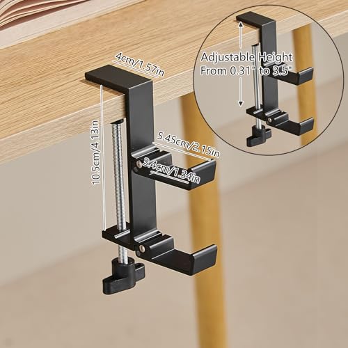 Guojanfon Christmas Stockings Holder HangerMetal Hooks for Hanging Christmas StockingsStocking Holders for Mantle for ChristmasDecorations Fold 4 Black 4 - Image 3