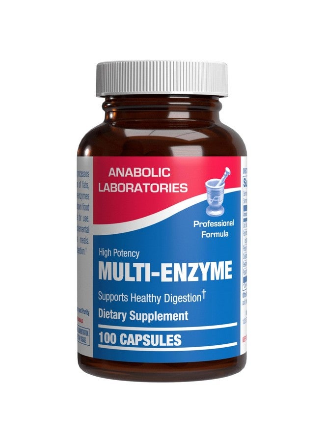 Anabolic Laboratories Multi Digestive Enzymes with Ox Bile Supplement - Clinical Strength Digestion Supplement with Pancreatin Pancreatic Enzymes for Protein Carb & Fat Digestive Support & Reduced Stomach Discomfort - Image 1