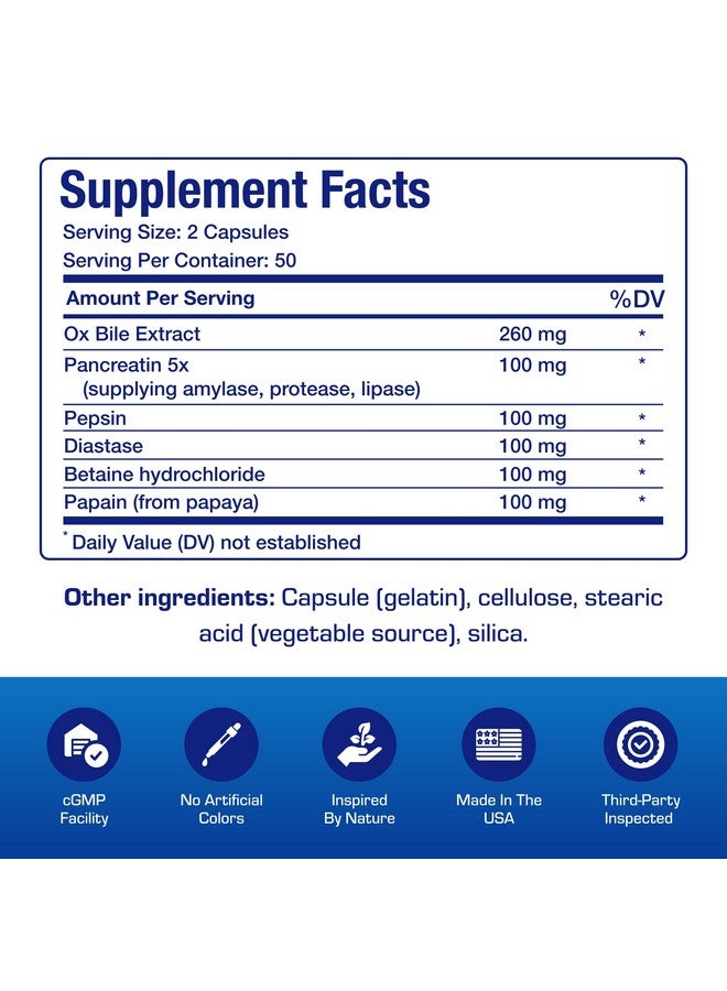 Anabolic Laboratories Multi Digestive Enzymes with Ox Bile Supplement - Clinical Strength Digestion Supplement with Pancreatin Pancreatic Enzymes for Protein Carb & Fat Digestive Support & Reduced Stomach Discomfort - Image 4
