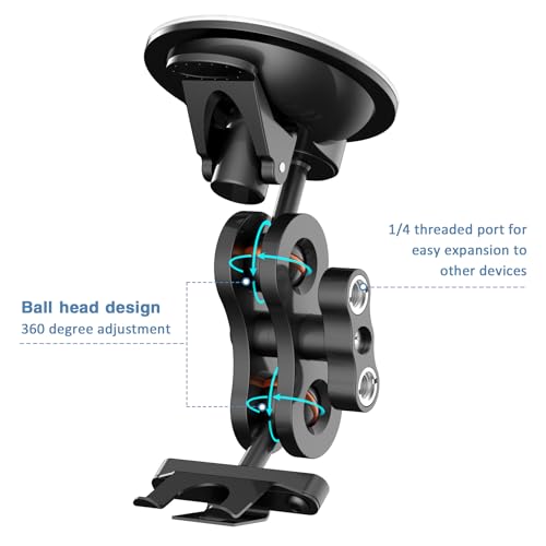 xsaaczm Radar Mount, Car Radar Detector Suction Cup Mount, Windshield Radar Suction Cup Mounting Bracket (for Uniden DFR Series Detectors) - Image 4