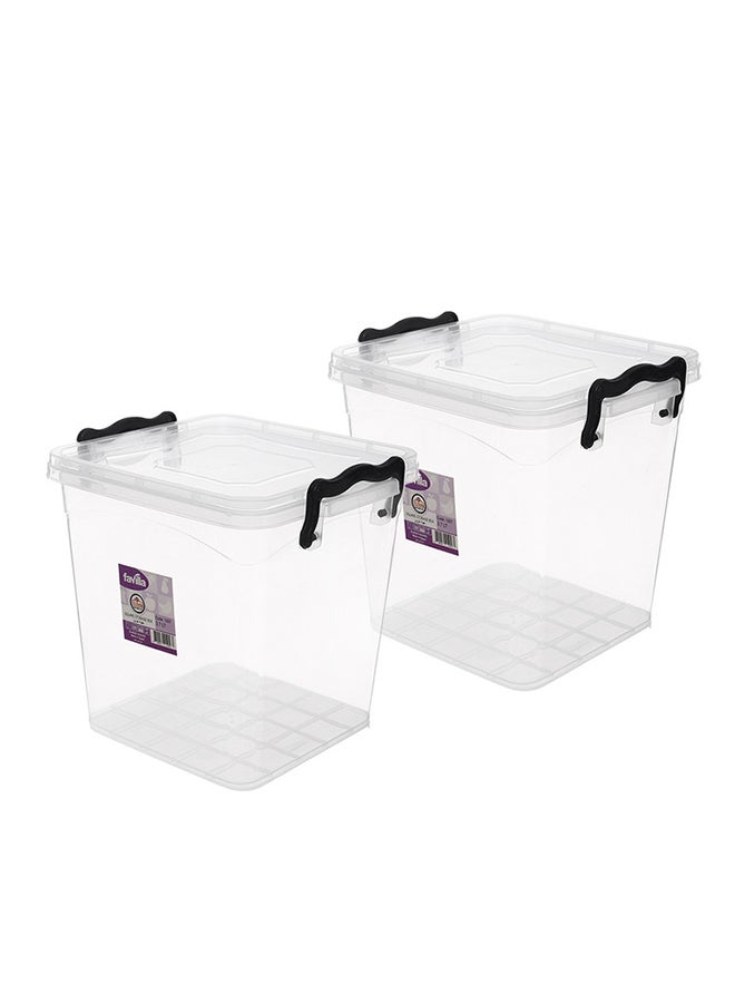 favilla 3.7L Airtight Plastic Storage Container Set - 2 Pieces - Keeps Food Fresh - Code 1257 - Image 3