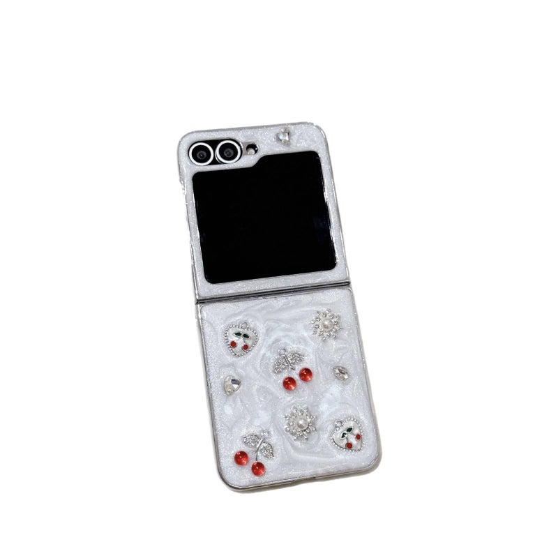 Protective Case | Resin Finish | Drop Protection | Shockproof Cover for Samsung Galaxy Z Flip 4 | White - Image 5