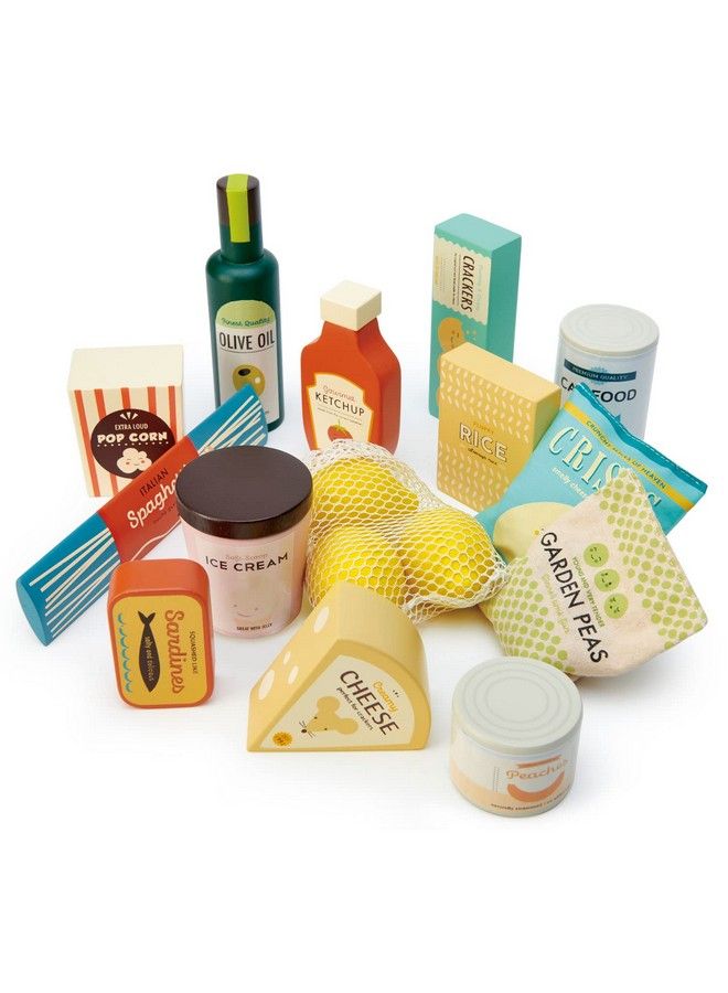 Tender Leaf Toys Supermarket Grocery Set Wooden Pretend Play Food Set Supermarket Shopping Game Play Kitchen Accessories Age 3+ - Image 4