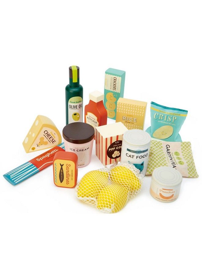 Tender Leaf Toys Supermarket Grocery Set Wooden Pretend Play Food Set Supermarket Shopping Game Play Kitchen Accessories Age 3+ - Image 3