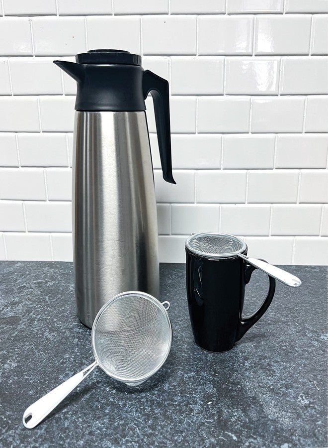 شيف كرافت مصفاة شبكية أساسية من شيف كرافت، مقاس 3 و 4 بوصات، طقم من قطعتين، مصنوعة من الفولاذ المقاوم للصدأ - Image 2