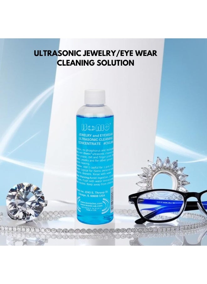 iSONIC iSonic CSGJ018OZx1 Ultrasonic JewelryEye Wear Cleaning Solution ConcentrateBlue  - Image 3
