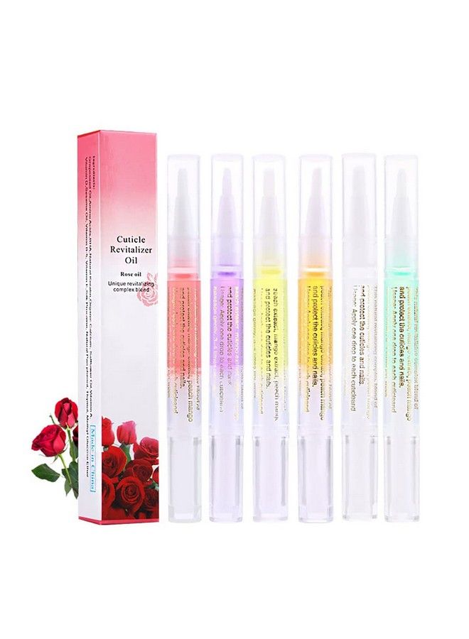 SULLMAR 6Pcs Nail Cuticle Oils Nail Nutrition Oil Pen Nail Treatment Pen 6 Smell Cuticle Revitalizer Prevent Agnail Nourish Skin - Image 2