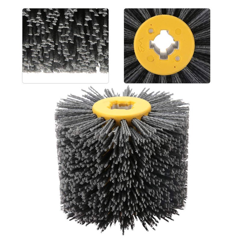 Wire Drawing Polishing Wheel Brush 240, High Durability Burnishing Tool, Wide Application for Wood Furniture Finishing and Deburring - Image 5