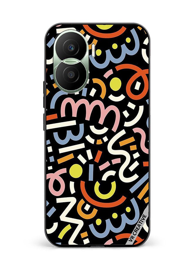 VR CREATIVE Protective Case Cover For Honor Play7T Pro Vector Design Multicolour - Image 1