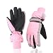 XTACER Kids Ski Snow Gloves Snowboard Winter Warm Cold Weather Gloves for Boys Girls Children Light Pink 810 Years - Image 2