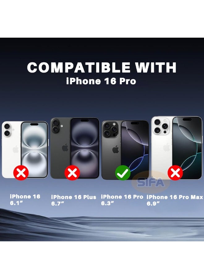 Glass 2 Pack iPhone 16 Pro Privacy Screen Protector, [30° Anti-Spy] [9H Hardness] [Anti Scratch] [Bubble Free] Tempered Screen Protector for iPhone 16 Pro 6.3 inch (Boxed, 2PCS)  - Image 2