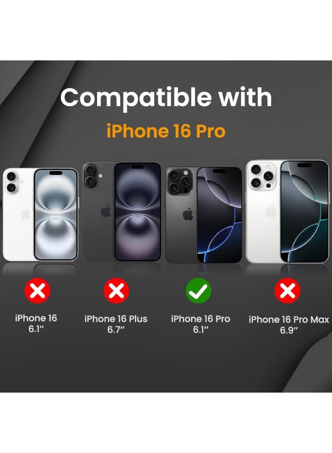 Glass 2 Pack iPhone 16 Pro Privacy Screen Protector, [30° Anti-Spy] [9H Hardness] [Anti Scratch] [Bubble Free] Tempered Screen Protector for iPhone 16 Pro 6.3 inch (Boxed, 2PCS) - Image 2