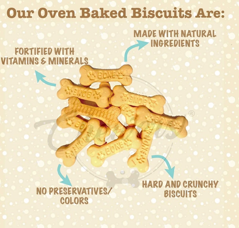 Chewers Oven Baked Real Cheese & Milk Dog Biscuits, Dog Treat 1 Kg - Image 3
