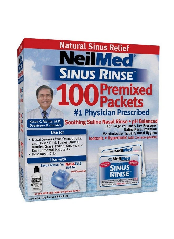 NeilMed Sinus Rinse Refill Packets, 100 Ct ( Package May Vary)  - Image 1