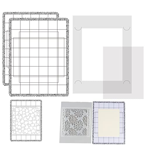 BAOFALI 3Pcs/Set Stick and Stamp Mat and fixed Stamp Blending Template Multi Use Low Tack Mat for DIY Projects Paper Card Scrapbooking To Hold Project In Placeholding stencil in place while ink blending fixed - Image 1