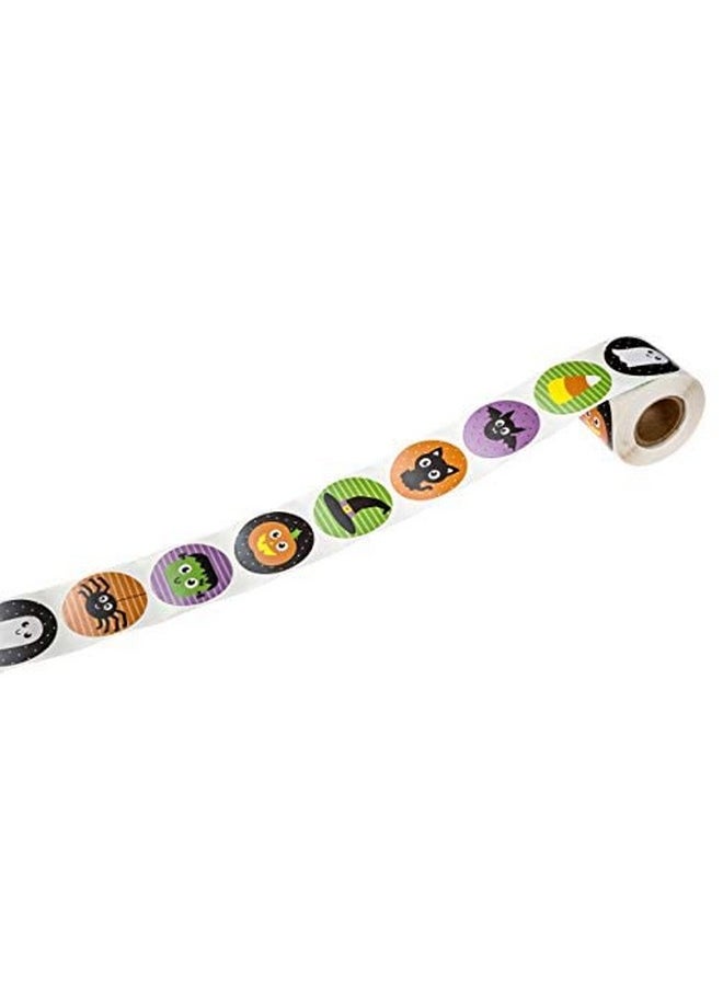 SBlabels - Halloween Character Stickers / 250 Spooky Fall Stickers / 8 Alternating Adorable Autumn Designs / 1.5" Round Trick Or Treat Sticker/Made In The Usa - Image 1