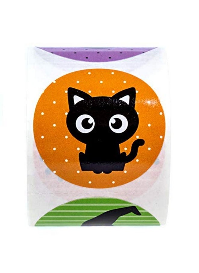 SBlabels - Halloween Character Stickers / 250 Spooky Fall Stickers / 8 Alternating Adorable Autumn Designs / 1.5" Round Trick Or Treat Sticker/Made In The Usa - Image 1