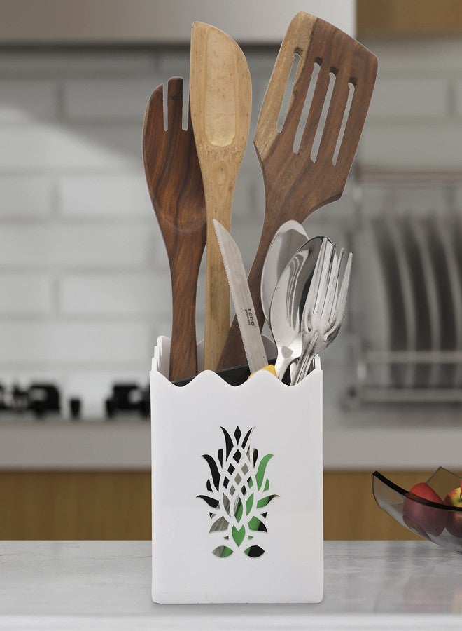 BARCROCK 2IN1 Cutlery Holder Multi Purpose Use Kitchen Cutlery Stand, Office Stationery Item and Dining Table Spoon 1 - Image 1