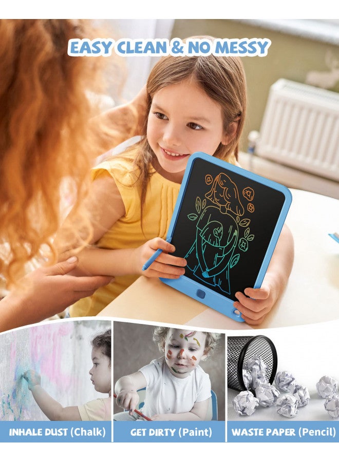 Kikapabi LCD Writing Tablet 10 Inch, Toys for 3 4 5 6 7 8 9 10 Year Old Boys Girls, Colorful Doodle Board Drawing Tablet, Gift for Boys Toddlers Age 3-12 Years, Memo Board, Drawing Pads with Lanyard(Navy) - Image 4