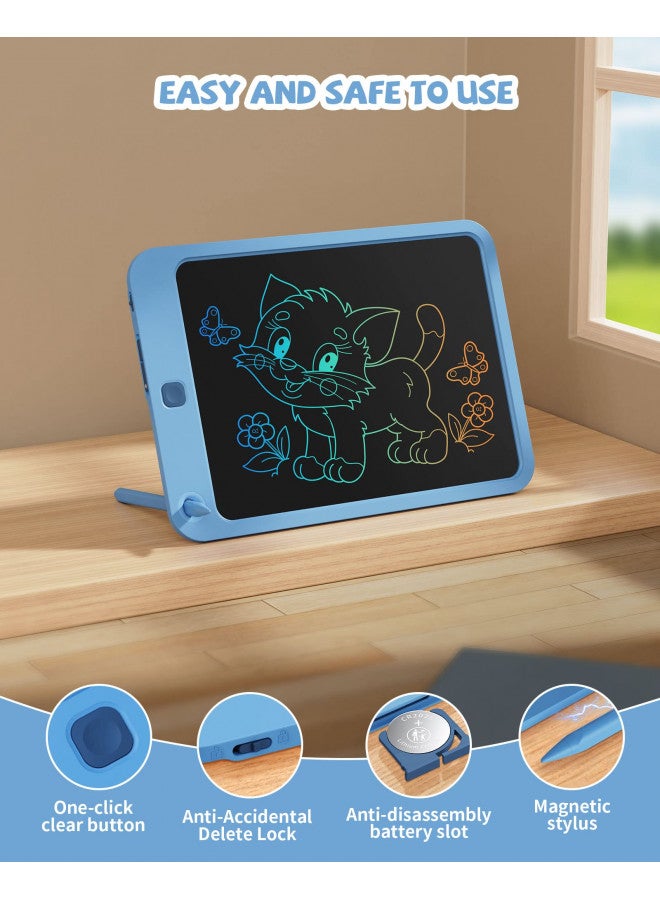 Kikapabi LCD Writing Tablet 10 Inch, Toys for 3 4 5 6 7 8 9 10 Year Old Boys Girls, Colorful Doodle Board Drawing Tablet, Gift for Boys Toddlers Age 3-12 Years, Memo Board, Drawing Pads with Lanyard(Navy) - Image 3