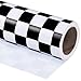 WRAPAHOLIC Checkered Flag Wrapping Paper Roll 17 Inch x 165 Feet Race Car Wrapping Paper for Kids Birthday Girls Boys Birthday Baby Shower - Image 1