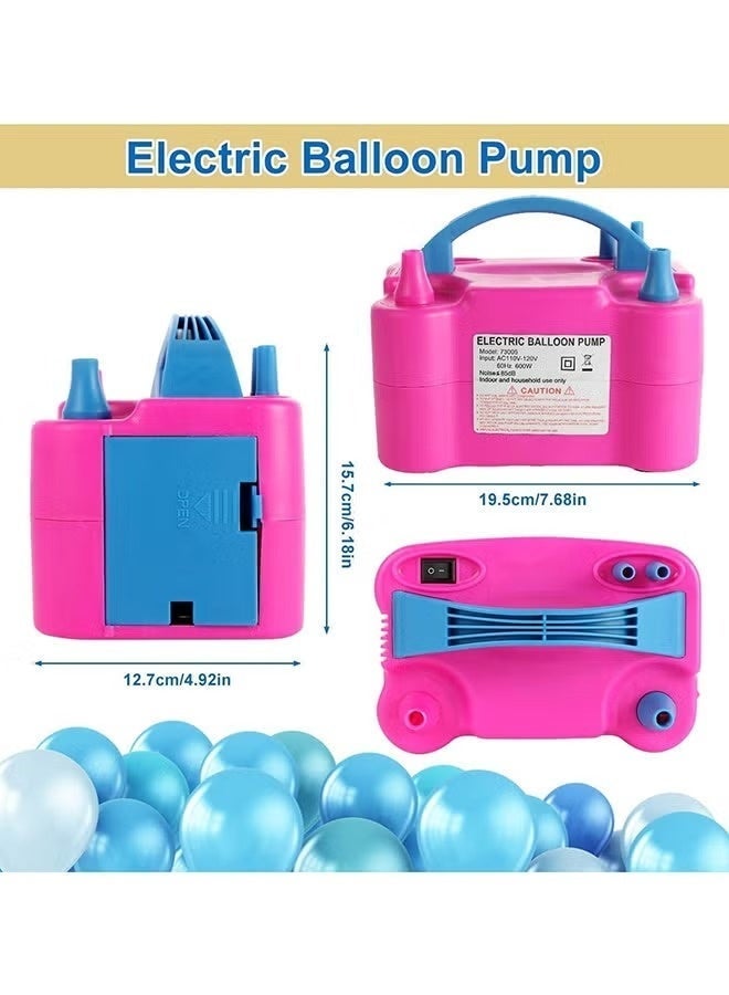 TOY GARDEN High Power Electric Portable Balloon Inflator - Dual Nozzle Air Pump with UAE Pin Plug - Image 4