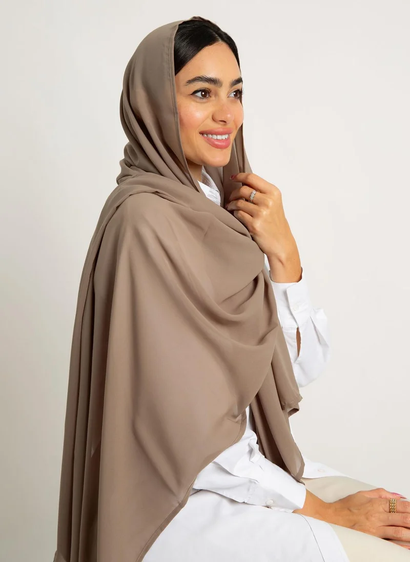 Kaafmeem Earth Brown Laser Tarha