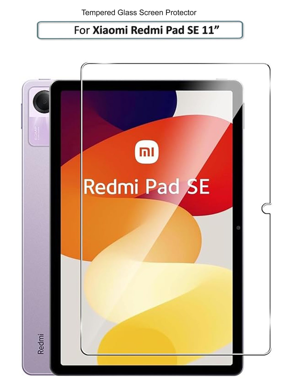 يونيفا يونيفا واقي شاشة زجاجي مقسّى لـ Xiaomi Redmi Pad Se 11 بوصة