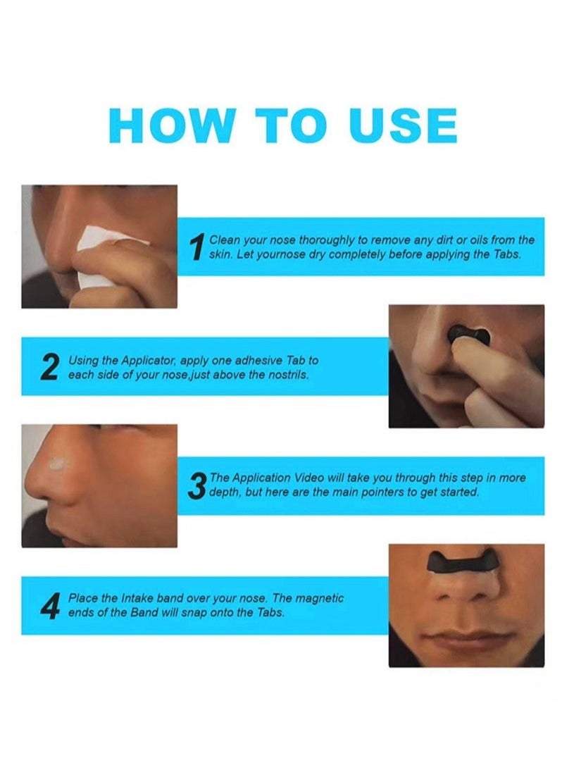 Anti-snoring nose patch Comfortable anti-snoring device (30 Count, White) - Boost Oxygen Intake, Reduce Snoring, Improve Sleep Quality - Sweat Resistant, Skin Safe Nasal Strips - Extra Strength Snoring Solution