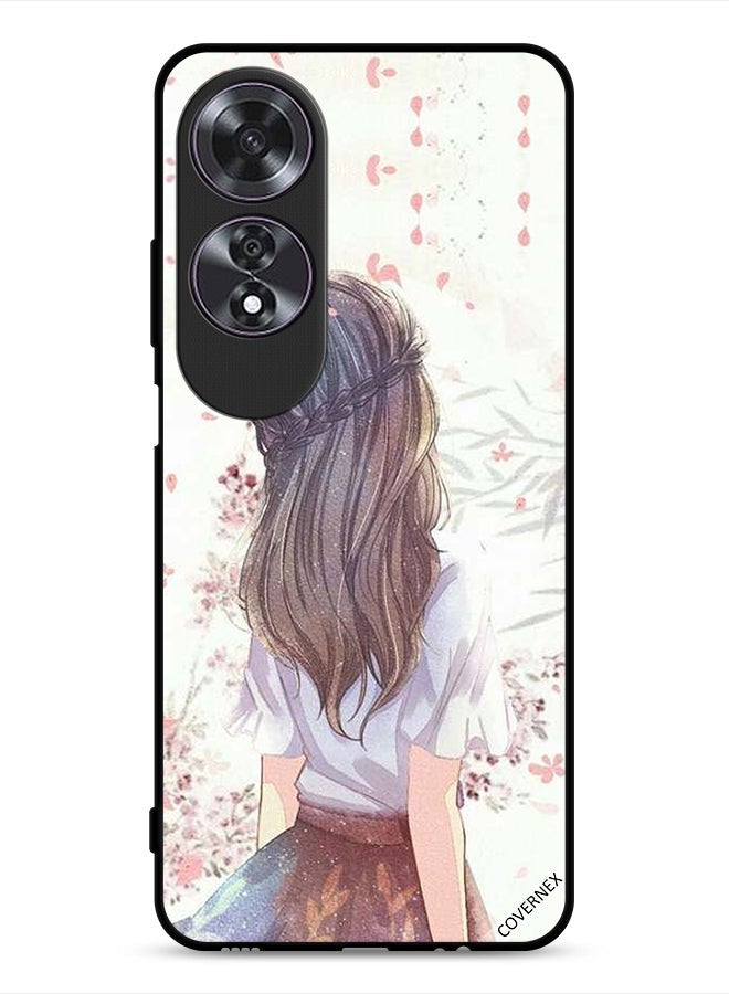 Covernex Oppo A60 Protective Case Cover Cute Girl In Deep Thinking - Image 1