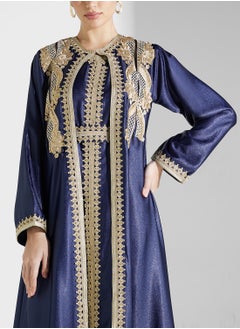 hayas closet Flared Sleeve Belted  Moroccan Dress  - Image 3