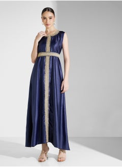 hayas closet Flared Sleeve Belted  Moroccan Dress  - Image 4